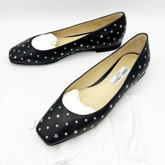 Jimmy Choo Modell star-stud Ballerina Flat Shoes - size 39 - Picture 5 of 11
